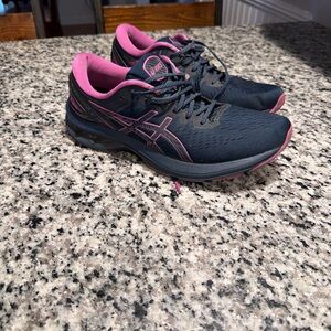 Asics Womens Gel Kayano 27 Lite Show 1012B003 Blue Running Shoes Size 10.5